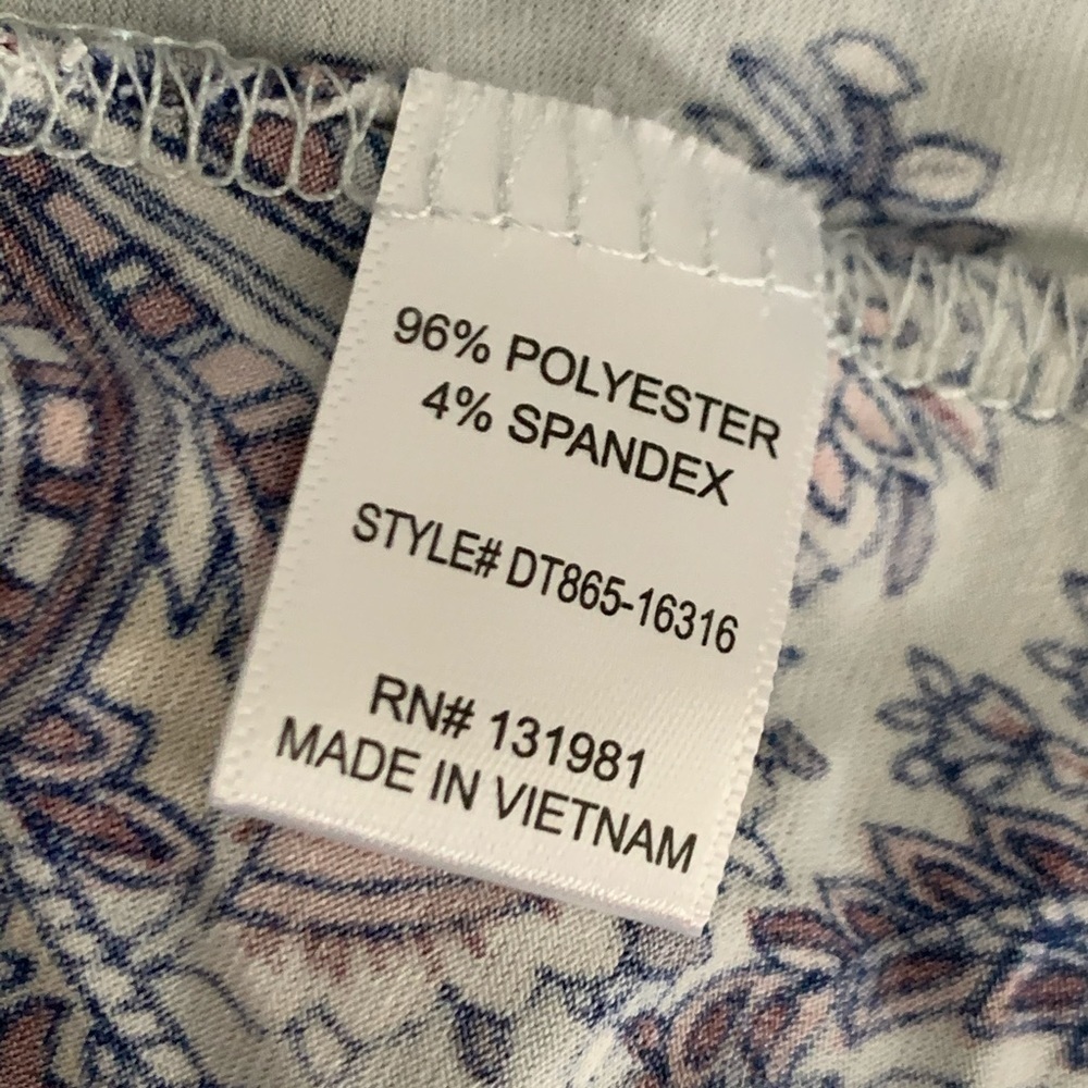 𝅺nwot-naif Boho Loose Fit Flair Sleeve Print Top SM - Picture 14 of 16